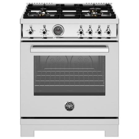 Bertazzoni Professional 30 Inch Wide 4.7 Cu. Ft. Free Standing Gas Range Stainless Steel