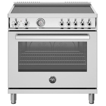 Bertazzoni Professional 36 Inch Wide 5.9 Cu. Ft. Free Standing Induction Range Stainless Steel