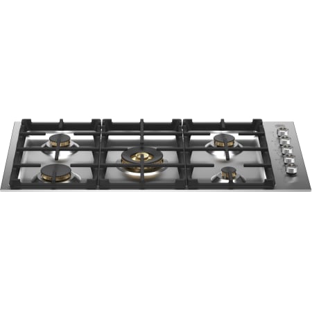 Bertazzoni Professional 36 Inch Wide 5 Burner Gas Cooktop with Brass Burners Stainless Steel