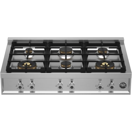 Bertazzoni Professional 36 Inch Wide 6 Burner Gas Rangetop with Brass Burners Stainless Steel