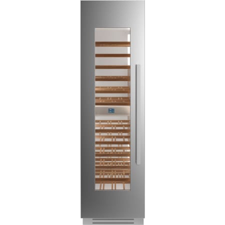 Bertazzoni 24 Inch Wide 80 Bottle Capacity Left Swing Column Wine Cooler with Humidity Control Stainless Steel