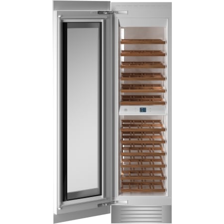Bertazzoni 24 Inch Wide 80 Bottle Capacity Left Swing Column Wine Cooler with Panel-Ready Door and Humidity Control Panel Ready