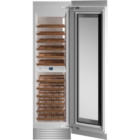 Bertazzoni 24 Inch Wide 80 Bottle Capacity Right Swing Column Wine Cooler with Humidity Control Panel Ready