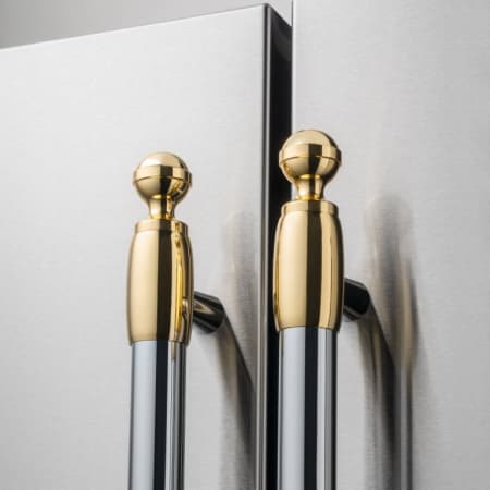 Bertazzoni Decor Set for Refrigerator and Dishwasher Gold