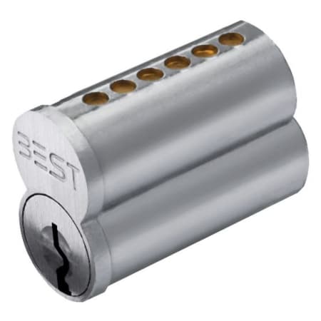 Best Access 1C Series 6-Pin Uncombinated SFIC with R Keyway Satin Chrome