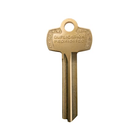 Best Access Standard 7-Pin Key Blank for "F" Keyway with Duplication Prohibited Stamp Brass