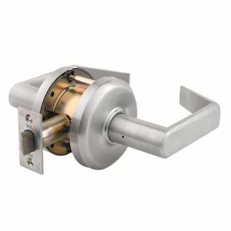 Best Access QCL 200 Series Passage Door Lever Set with "E" Lever, ANSI Strike and 2-3/4" Backset Satin Chrome