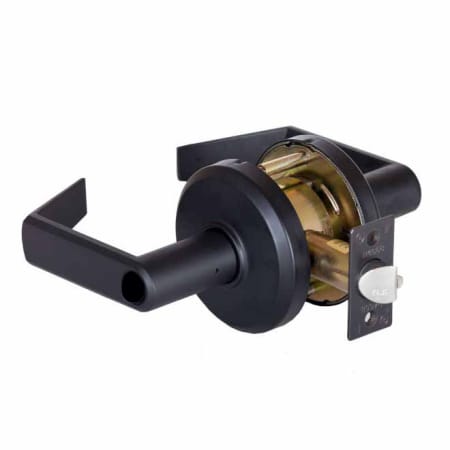 Best Access QCL 200 Series Storeroom Keyed Entry Door Lever Set with "E" Lever, ANSI Strike, 2-3/4" Backset and 6-Pin Cylinder Oil Rubbed Bronze
