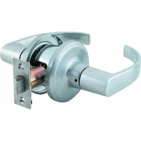 Best Access QTL 200 Series Passage Door Lever Set with "M" Lever and ANSI Strike Satin Chrome
