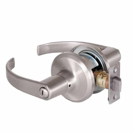 Best Access QTL 200 Series Privacy Door Lever Set with "M" Lever, SA Latch and 118F Strike Satin Nickel