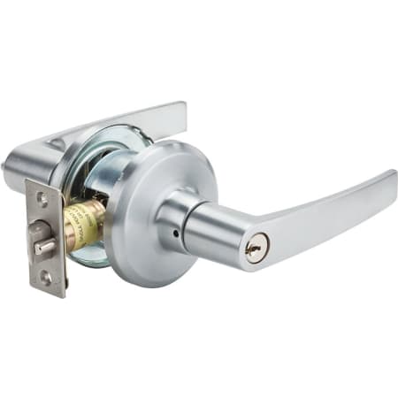 Best Access Slate Standard Duty Grade 2 Office Keyed Entry Tubular Lever Set Satin Chrome