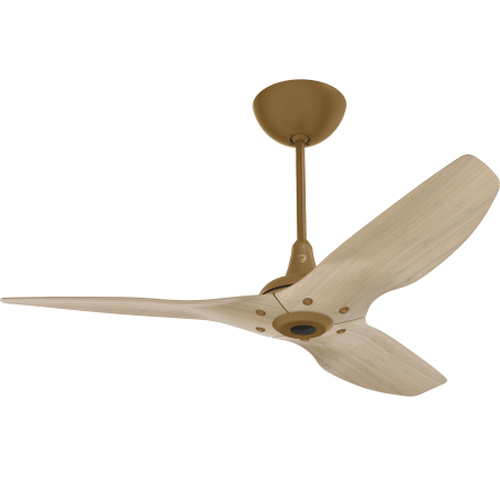 Big Ass Fans Haiku 52" Universal Mount 3 Blade Indoor Smart Ceiling Fan with Remote Control and Gold Motor / Body Gold / Natural Bamboo