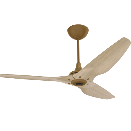 Big Ass Fans Haiku 60" Universal Mount 3 Blade Indoor Smart Ceiling Fan with Remote Control and Gold Motor / Body Gold / Natural Bamboo