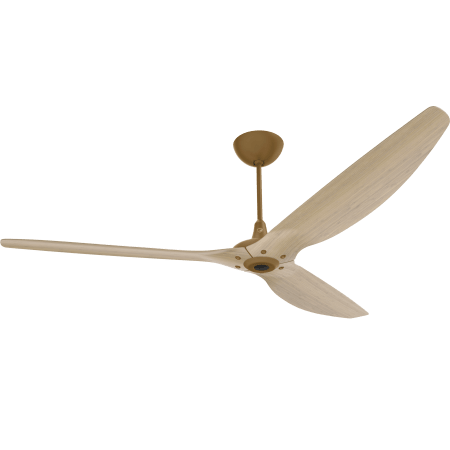 Big Ass Fans Haiku 84" Universal Mount 3 Blade Indoor Smart Ceiling Fan with Remote Control and Gold Motor / Body Gold / Natural Bamboo