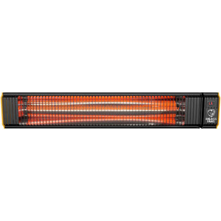 Big Ass Fans Obsidian 5,118 BTU Electric Wall Mount Patio Heater Black / Yellow