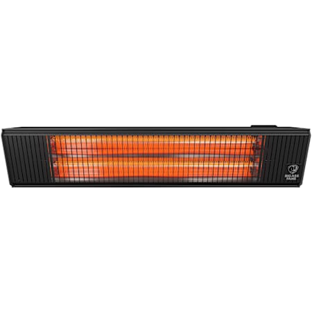 Big Ass Fans Obsidian 20,472 BTU Electric Wall Mount Patio Heater Black