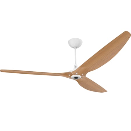 Big Ass Fans Haiku 84" Universal Mount 3 Blade Indoor Smart Ceiling Fan with Remote Control White / Caramel Bamboo