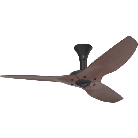 Big Ass Fans Haiku 52" Low Profile 3 Blade Indoor Smart Ceiling Fan with Remote Control and Black Motor / Body Black / Cocoa Bamboo