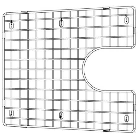 Blanco Stainless Steel Basin Rack for Performa 60/40 Double Bowl Sink - Left Bowl Stainless Steel