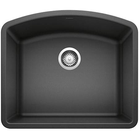 Blanco Diamond 24" Undermount Single Basin SILGRANIT Kitchen Sink Anthracite