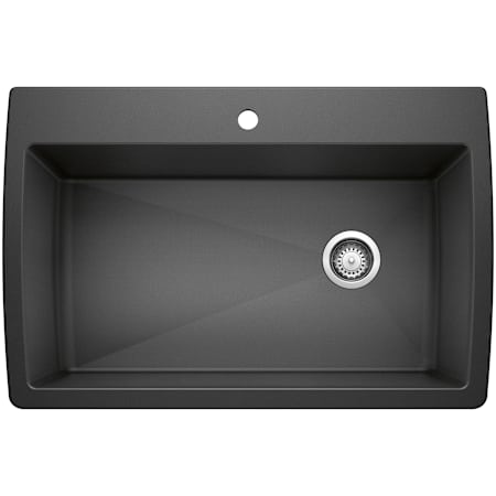 Blanco Diamond 33-1/2" Dual Mount Single Basin SILGRANIT Kitchen Sink Anthracite