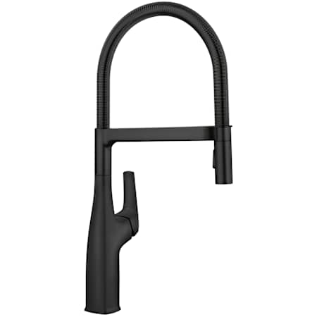 Blanco Rivana Semi-Pro 1.5 GPM Single Hole Pre-Rinse Pull Out Kitchen Faucet Matte Black