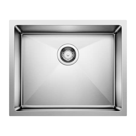 Blanco Quatrus 22" Undermount Single Basin Stainless Steel Kitchen Sink Refined Brushed