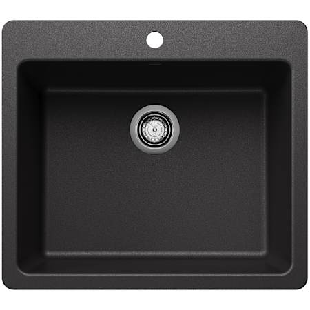 Blanco Liven 25" Drop-In/Undermount Single Basin SILGRANIT Kitchen Sink Anthracite