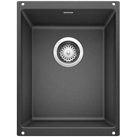 Blanco Precis 13-3/4" Undermount Single Basin SILGRANIT Kitchen Bar Sink Anthracite