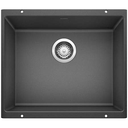 Blanco Precis 20-7/8" Undermount Single Basin SILGRANIT Kitchen Sink Anthracite