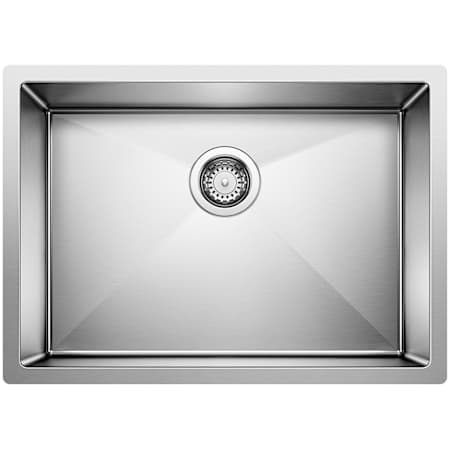 Blanco Precision Single Basin Stainless Steel Kitchen Sink 25" x 18" Satin