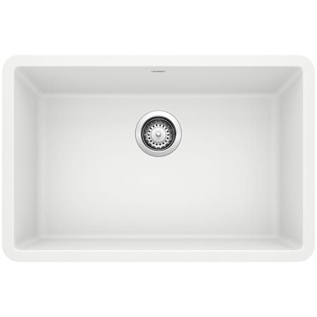 Blanco Precis 26-13/16" Undermount Single Basin SILGRANIT Kitchen Sink White