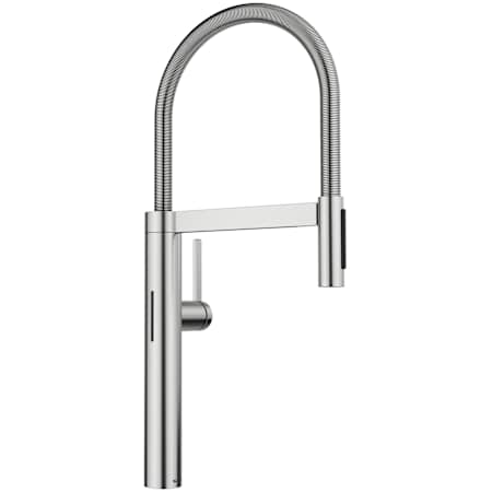 Blanco Culina II Semi-Pro 1.5 GPM Single Hole Pre-Rinse Pull Down Sensor Kitchen Faucet PVD Steel