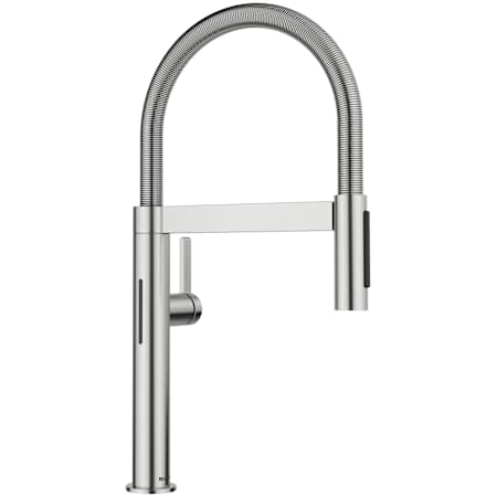 Blanco Culina II Semi-Pro 1.5 GPM Single Hole Pre-Rinse Pull Down Mini Sensor Kitchen Faucet PVD Steel