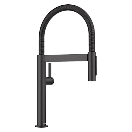 Blanco Culina II Mini 1.5 GPM Single Hole Pre-Rinse Pull Down Kitchen Faucet Matte Black