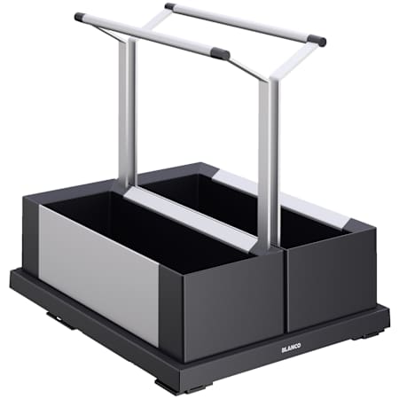 Blanco Storage Caddy 40 Kitchen Cabinet Organizer - Double Black
