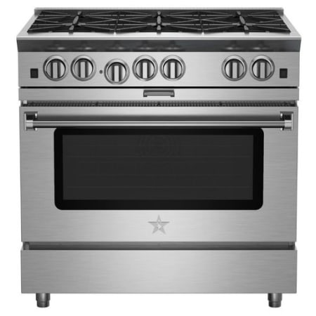 BlueStar Platinum Series 36 Inch Gas Range Stainless Steel