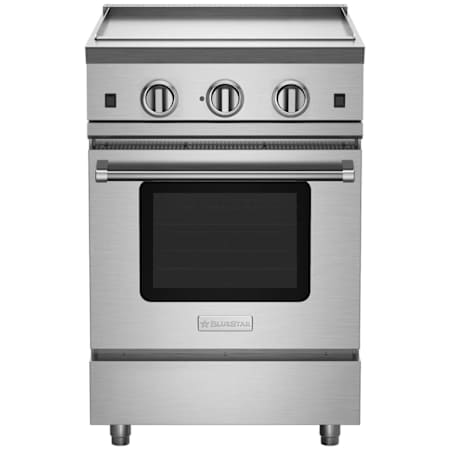 BlueStar Nova Series 24 Inch Wide 3.5 Cu. Ft. Free Standing Liquid Propane Range with Griddle Stainless Steel