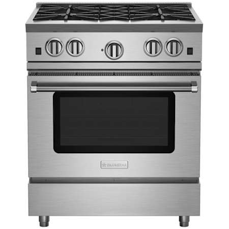 BlueStar Nova Series 30 Inch Wide 4.6 Cu. Ft. Free Standing Liquid Propane Range Stainless Steel