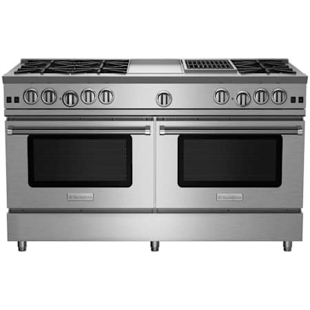 BlueStar Nova Series 60 Inch Wide 9.2 Cu. Ft. Free Standing Liquid Propane Range with 12" Griddle and 12" Charbroiler Stainless Steel