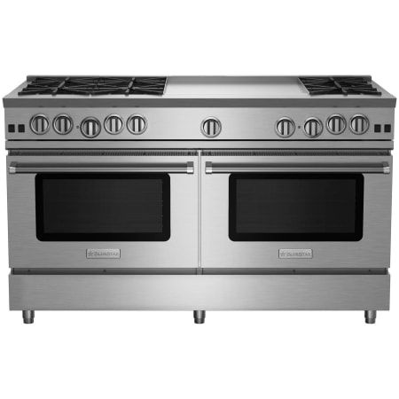 BlueStar Nova Series 60 Inch Wide 9.2 Cu. Ft. Free Standing Natural Gas Range with 24 Inch Wide Griddle Stainless Steel