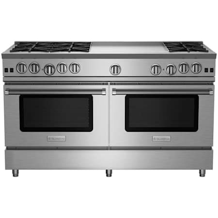 BlueStar Nova Series 60 Inch Wide 9.2 Cu. Ft. Free Standing Liquid Propane Range with 24 Inch Wide Griddle Stainless Steel