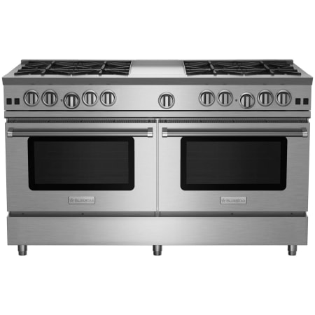 BlueStar Nova Series 60 Inch Wide 9.2 Cu. Ft. Free Standing Natural Gas Range with 12 Inch Wide Griddle Stainless Steel