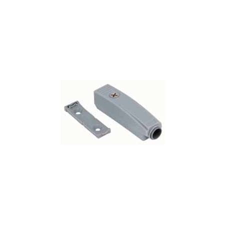 Blum TIP ON Inline Adapter Plate with Screw-On Installation Platinum Grey