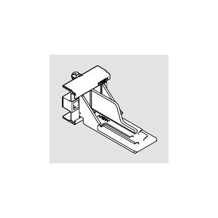 Blum TANDEM Series Rear Plug In Mounting Bracket for Face Frame Cabinets - Pair Natural