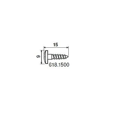 Blum BLUMOTION 9x15mm EXPANDO Standard Application Screws (100 Count) N/A