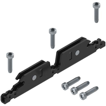 Blum AVENTOS HKi Front Fixing Bracket for Wood Doors Onyx Black