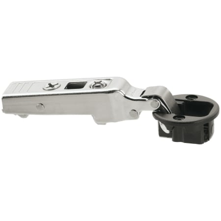 Blum CLIP Top Full Overlay Screw-On Glass Cabinet Door Hinge with 94-Degree Opening Angle and Self Close Function Black/Nickel