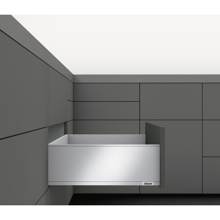 Blum LEGRABOX 18" L x 7" H Full Extension Concealed Drawer System Kit Brushed Stainless Steel