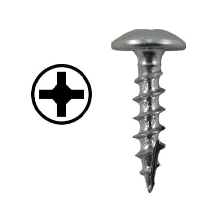 Blum #8 x 3/4" Coarse Thread Trusshead Screw - Box of 1000 N/A